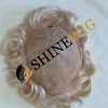 Golden Blonde 613  color full lace Toupee