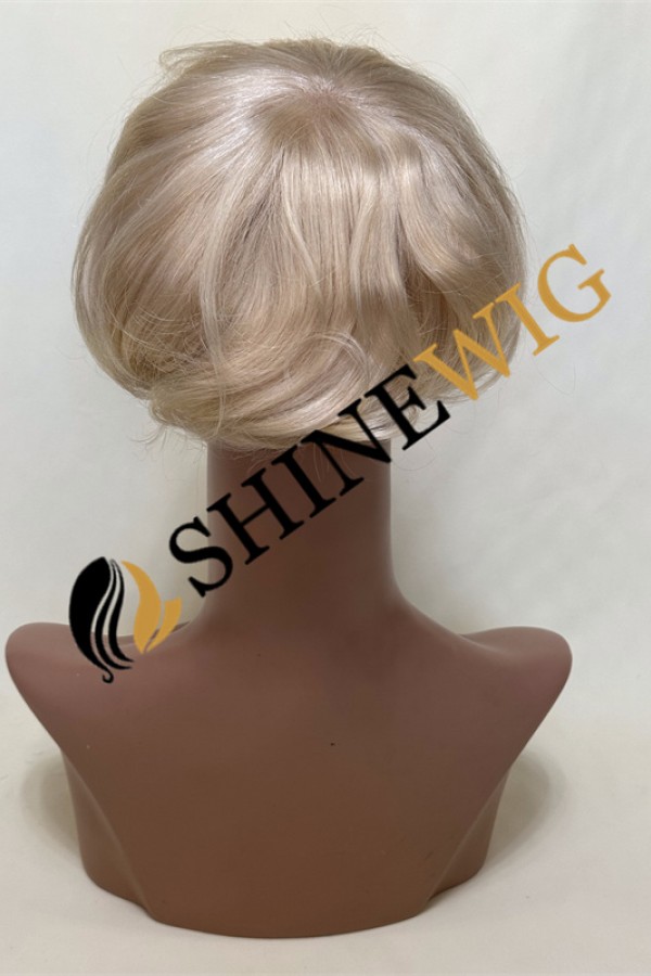 Golden Blonde 613  color full lace Toupee