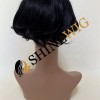 Jet black wavy pu and lace  Toupee