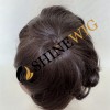 Brown wavy pu and lace  Toupee