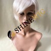 Silver white  straight full lace  Toupee