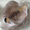 Silver white  straight full lace  Toupee