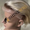 Ombre color  straight mono and pu the lace  Toupee